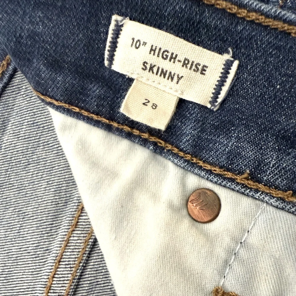 Madewell 10” High Rise Skinny Jeans Size 6/28 - Picture 5 of 7